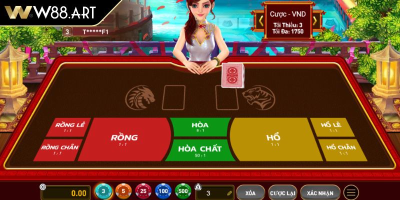 Rồng Hổ W88 Dễ Thắng Với Hướng Dẫn Chơi Chi Tiết Từ A-Z 3 Các cửa cược trong Rồng Hổ W88
